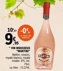 E.Leclerc Vin mousseux martini offre