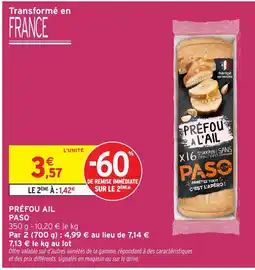 Intermarché PASO Préfou ail offre