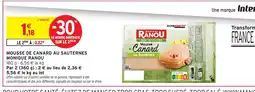 Intermarché MONIQUE RANOU Mousse de canard au sauternes offre