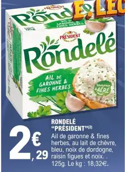 E.Leclerc Rondelé président offre