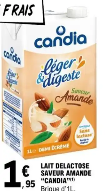 E.Leclerc Lait delactose saveur amande candia offre