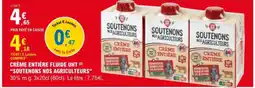 E.Leclerc Crème entière fluide uht soutenons nos agriculteurs offre