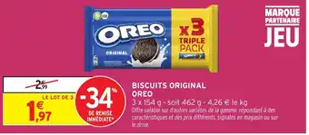 Intermarché OREO Biscuits original offre