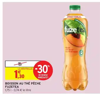 Intermarché FUZETEA Boisson au thé pêche offre