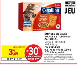 Intermarché CANAILLOU Émincés en gelée viandes et légumes offre