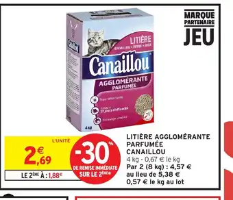 Intermarché CANAILLOU Litière agglomérante parfumée offre