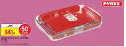 Intermarché PYREX Lot de 2 plats à lasagnes offre