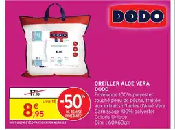 Intermarché DODO Oreiller aloe vera offre