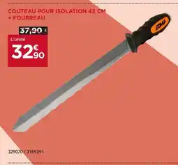 Gedimat Couteau pour isolation + fourreau offre
