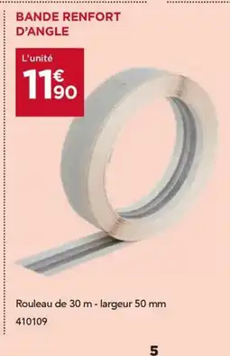 Gedimat Bande renfort d'angle offre