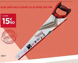 Gedimat Scie spéciale coupe du plâtre 550 mm offre