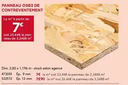 Gedimat Panneau osb3 de contreventement offre