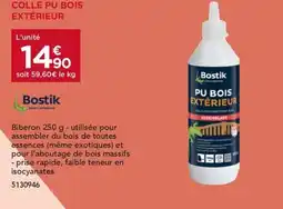 Gedimat BOSTIK Colle pu bois extérieur offre