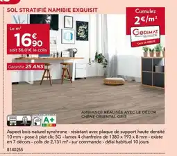 Gedimat Sol stratifié namibie exquisit offre