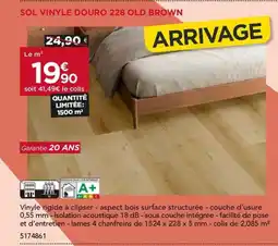 Gedimat Sol vinyle douro 228 old brown offre