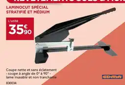 Gedimat EDMA Laminocut spécial stratifié et médium offre