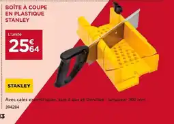 Gedimat STANLEY Boîte à coupe en plastique offre