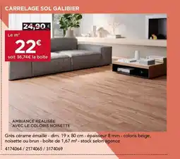Gedimat Carrelage sol galibier offre