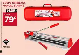 Gedimat Coupe-carreaux manuel star-42 offre