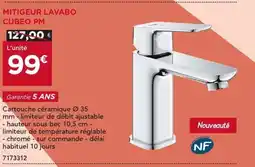 Gedimat Mitigeur lavabo cubeo pm offre
