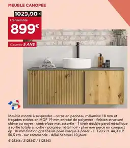 Gedimat Meuble canopee offre