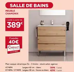 Gedimat Meuble chamonix offre