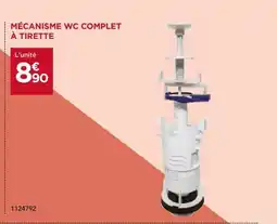 Gedimat Mécanisme wc complet à tirette offre