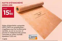 Gedimat Natte d'étanchéité kerdi-200 offre