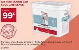 Gedimat Kit protection eau sous carrelage offre