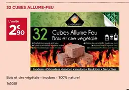 Gedimat 32 cubes allume-feu offre
