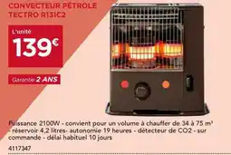 Gedimat Convecteur pétrole tectro r131c2 offre