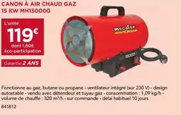 Gedimat Canon à air chaud gaz 15 kw mh15000g offre