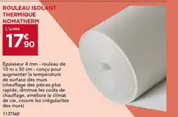 Gedimat Rouleau isolant thermique nomatherm offre