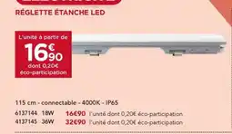 Gedimat Réglette étanche led offre