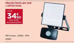 Gedimat Projecteur led 10w + détecteur offre