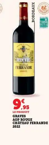 Hyper U Graves aop rouge chateau ferrande offre
