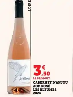 Hyper U Cabernet d'anjou aop rosé les bleumes 2024 offre