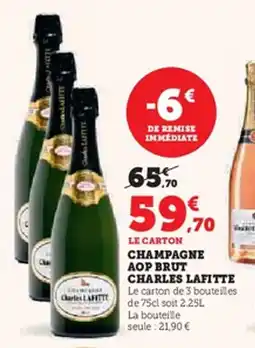 Hyper U Champagne aop brut charles lafitte offre