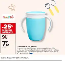 Carrefour Tasse miracle bleu offre