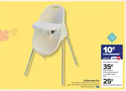 Carrefour Chaise haute fixe offre