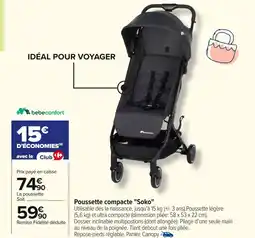 Carrefour Poussette compacte Soko offre