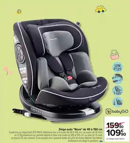 Carrefour Siège-auto Nova offre