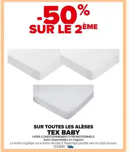 Carrefour TEX BABY Sur toutes les alèses offre