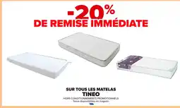 Carrefour TINEO Sur tous les matelas offre