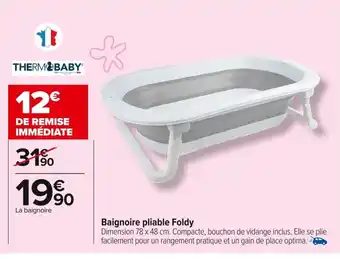 Carrefour Baignoire pliable Foldy offre