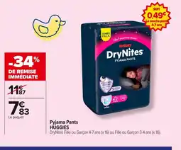 Carrefour HUGGIES Pyjama Pants offre