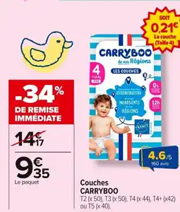 Carrefour CARRYBOO Couches offre