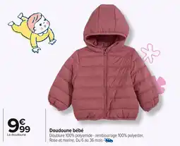 Carrefour Doudoune bébé offre
