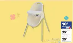 Carrefour Chaise Haute Fixe offre