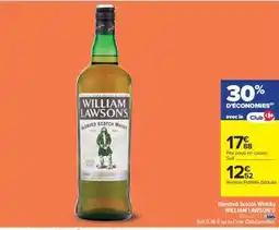 Carrefour Market BLENDED SCOTCH WHISKY WILLIAM LAWSON'S offre